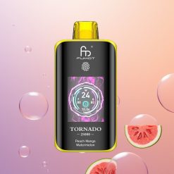 Fumot Tornado 25000 Fersken Mango Vandmelon HD Skærm Type-C Opladning