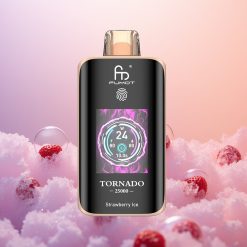 Fumot Tornado 25000 Jordbær Is Skærm 700mAh
